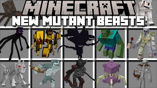 NEW MUTANT MOBS MOD MINECRAFT  FIGHT MUTANT MONSTERS AND DEFEAT THE OP BOSS  Minecraft Mods [upl. by Robson]