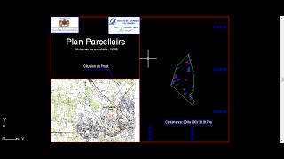 Comment établir un Plan parcellaire par AutoCAD  Plan parcellaire  ISTP [upl. by Aihseuqram]