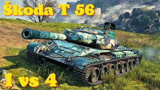 World of tanks Škoda T 56  54 K Damage 7 Kills wot replays [upl. by Hazeefah]