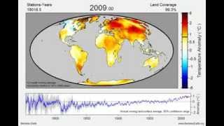 Land Only Complete Average Temperature Annual Average Anomaly [upl. by Ogeid]