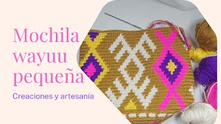 COMO HACER MOCHILA WAYUU PEQUEÑA 👜 [upl. by Carolle]