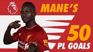 Sadio Manes first 50 Premier League goals for Liverpool  Screamers late winners and more [upl. by Acisey699]