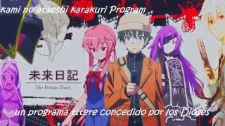 Mirai Nikki  Opening 1 Full Sub español  Romaji [upl. by Siri]