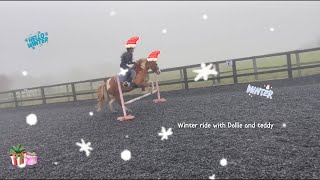 Winter ride with dollie and teddy 🎄vlogmas part 4 [upl. by Hildagarde]