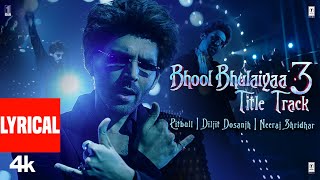 Bhool Bhulaiyaa 3  Title Track Lyrical Kartik APitbullDiljit NeerajTanishkPritam Bhushan K [upl. by Anitaf]