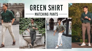 olive green shirt matching pant for men and boysfashion outfit ideas for men and boys [upl. by Alakam613]