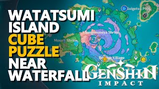 Watatsumi Island Waterfall Cube Puzzle Genshin Impact [upl. by Moonier158]