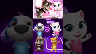 Talking Tom 🆚 Talking Angela 🆚 Talking Tom Exe 🆚 Talking Angela Exe ▶️ Coffin Dance  Tiles Hop [upl. by Ilise]