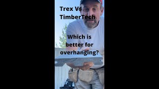 Trex vs TimberTech Composite Decking Overhang [upl. by Sherrer]