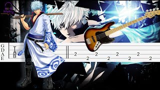 Gintama OP  Tougenkyou Alien Bass Tabs Tutorial [upl. by Josefina483]