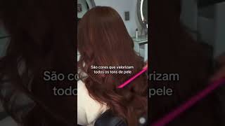 Cabelo cor chocolate cabelo cabeloruivo hair ruivoacobreado haircolor redhair tonalizante [upl. by Onifled]