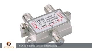 SAT amp BKVerteiler  2fach Splitter  voll geschirmt  unicable amp HD tauglich DURline D2FV [upl. by Franza]