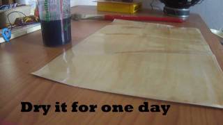 how to make iron transfer paper sheet using dextrin [upl. by Belier]