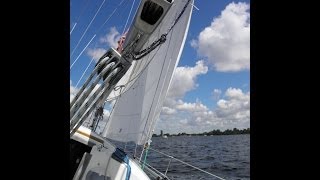 Rondje zeilen op de Westeinder  Hurley 800 quotArionquot met Jan de Zeeman [upl. by Nalad500]