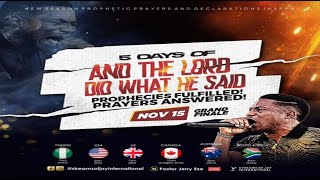 AND THE LORD DID WHAT HE SAID GRAND FINALE  NSPPD  15TH NOVEMBER 2024 [upl. by Odnamra]