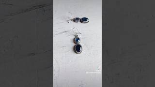 aretes de plata con cianita azul soy aprendiz de orfebreria [upl. by Lennox57]