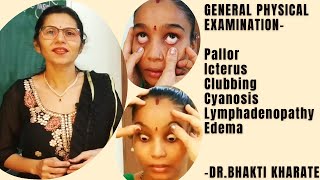 General Physical Examination DrBhakti Kharate medicine mbbs [upl. by Sedlik]