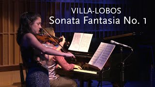 Sonata Fantasia No 1 • VillaLobos • Duo Queiroz amp Scopel [upl. by Dasya]