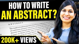 How to write an Abstract  For research paper and project reports [upl. by Hooke]