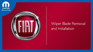 Wiper Blade Removal and Installation  How To  2024 Fiat 500e [upl. by Stormy459]