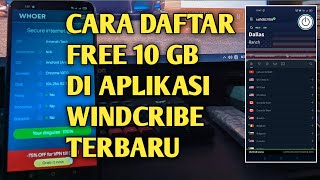 CARA DAFTAR MELALUI EMAIL GERATIS 10GB  DI APP WINDCRIBE TERBARU 2023 [upl. by Rubia41]