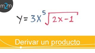 Como DERIVAR un PRODUCTO de FUNCIONES │ ejercicio 2 [upl. by Lorita753]