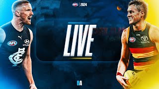 Live with PommyinOZ  Carlton v Adelaide  AFL Round 5 2024 [upl. by Enilram673]