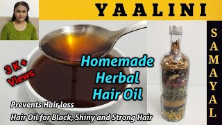 Herbal Hair Oil  Homemade Herbal Hair Oil  100 Working For Faster Hair Growth  Hairfall Solution [upl. by Ellenid]