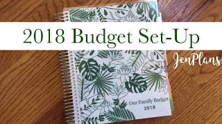 BUDGET PLANNER  2018 Budget Planner SetUp in my Erin Condren Monthly [upl. by Bryana990]