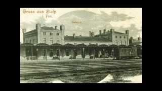 Wybrzeże Słowińskie  Stolp  Bahnhof bis 1945  HD [upl. by Alaik]