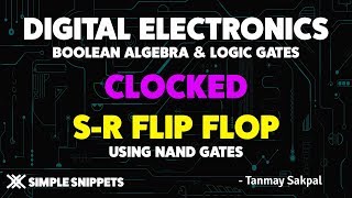 Clocked SR Flip Flop using NAND Gates with Truth Table and Circuit Diagram [upl. by Sair]