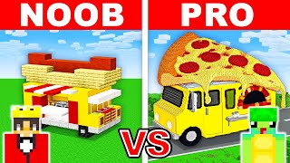 NOOB vs PRO FAST FOOD TRUCK HOUSE Build Challenge in Minecraft [upl. by Mcneely875]