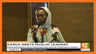 Raila’s running mate holds meeting with Muslim leaders in Nairobi [upl. by Aeirdna946]