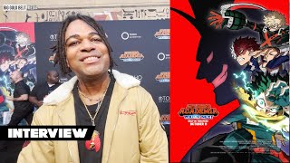 Zeno Robinson Interview  quotMy Hero Academia Youre Nextquot Red Carpet Premiere [upl. by Bilski]