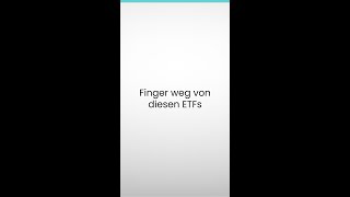 Finger weg von diesen ETFs [upl. by Conah]