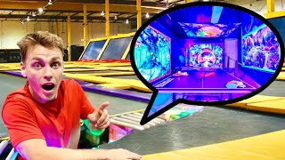 I Built a SECRET Gaming Room Inside a Trampoline [upl. by Waterer]