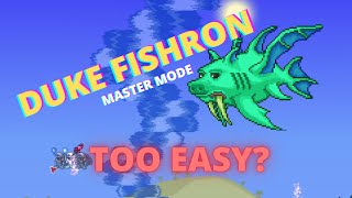 DUKE FISHRON GUIDE  TRICK in Master Mode with PrePlantera Build  Terraria 14 [upl. by Eedya]