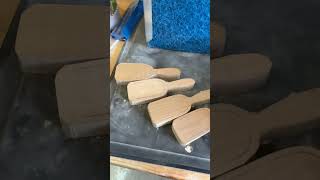 Easy wood carving project mini wood carve scoops [upl. by Dorren957]