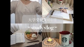 【Study vlog】大学受験生の1日￤16時間勉強する日￤休日の勉強 [upl. by Odnolor361]