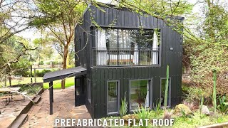 HE BUILT A Prefabricated Flat Roofed Home 82sqms 2 bedroom In NAKURU KENYA 🇰🇪 [upl. by Lenra]