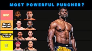 The MOST Powerful Punchers In MMA  Tierlist [upl. by Ott]