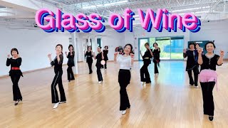 Glass of Wine  Line Dance Absolute Beginner🌺신나고 흥겨운 댄스 최고 [upl. by Abbottson]