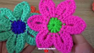 crochet flower Flores de Verano tejidas a crochet [upl. by Mort]