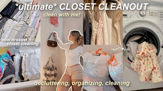 CLOSET MAKEOVER⭐️ decluttering new dresser organizing amp motivating [upl. by Otsuaf]