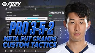 PRO 352 META CUSTOM TACTICS  INSTRUCTIONS FC 24 [upl. by Christoforo]