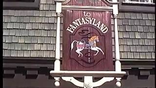 1992 Vintage Footage Magic Kingdom Fantasyland and Tomorrowland Skyway Stations Disney World [upl. by Farhi159]