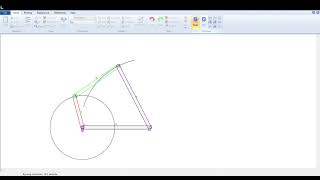 Simulation of Simple  Crank Rocker Mechanism using Linkage software [upl. by Neeleuqcaj]