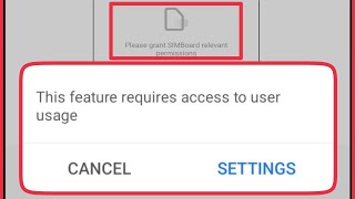 This Feature requires access to user usage SIM Board in itel  Infinix Mobile [upl. by Yra]