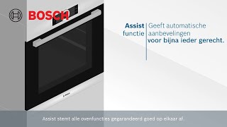 Bosch Assist oven Geeft automatische aanbevelingen voor bijna ieder gerecht [upl. by Anivlac]