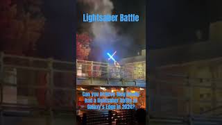 2024 New Star Wars Lightsaber Battle Galaxy’s Edge starwars disney disneyland [upl. by Faires761]